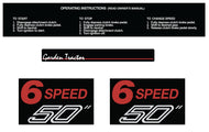 1994 Craftsman GT6000 Assorted Decals