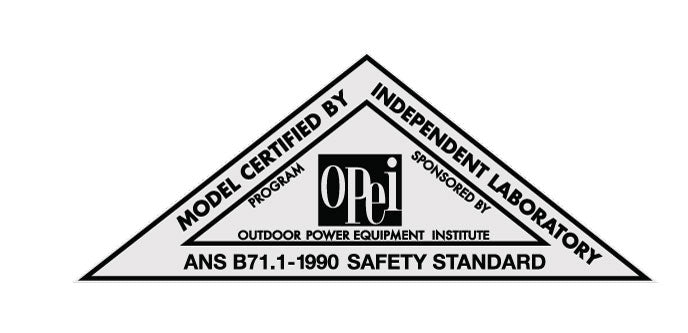 OPEI manufacture decal 1990 (Chrome)