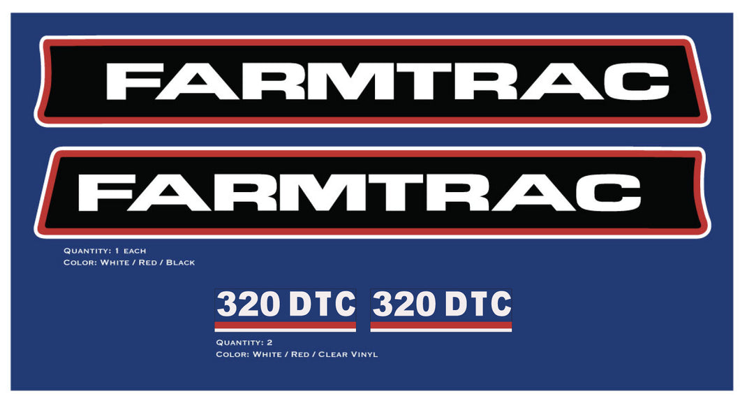 Farmtrac 320DTC Hood Decals