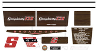 Simplicity 1973 738 Broadmoor Decal Kit
