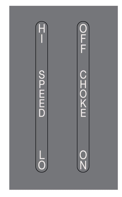 Simplicity 1973 728 Broadmoor Throttle / Choke Decal