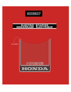 Honda HR216 Lawn Mower Decals