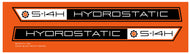 Ariens S-14H Hydrostatic Hood Decals