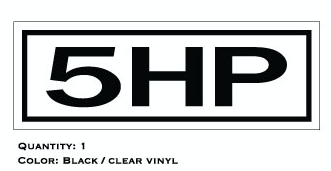 Montgomery Ward 5HP Engine Decal