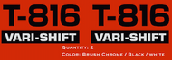 Allis Chlamers T-816 Vari-Shift Decals