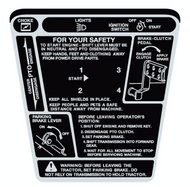 Allis Chalmers 914 Shuttle for your Safety Shift Decal