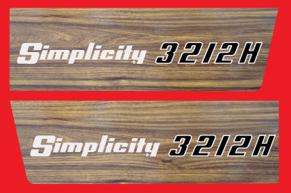 Simplicity 3212H Woodgrain Decals