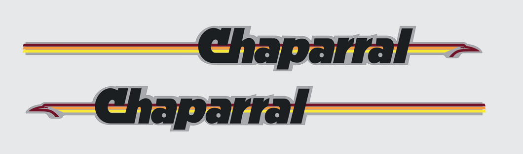 1973 Chaparral Mini Bike Tank Decals