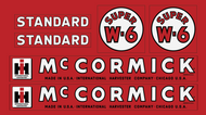1954 McCormick Tractor Hood Decal Kit