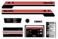 SEARS 1977 12/6 Decal Kit