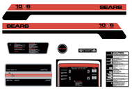 SEARS 1977 10/6 Decal Kit