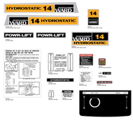Montgomery Wards 14 Hydrostatic Decal Kit