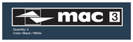 Mac 3 Outboard Motor Decal