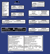 Polaris Scrambler 250 ATV Warning Decals