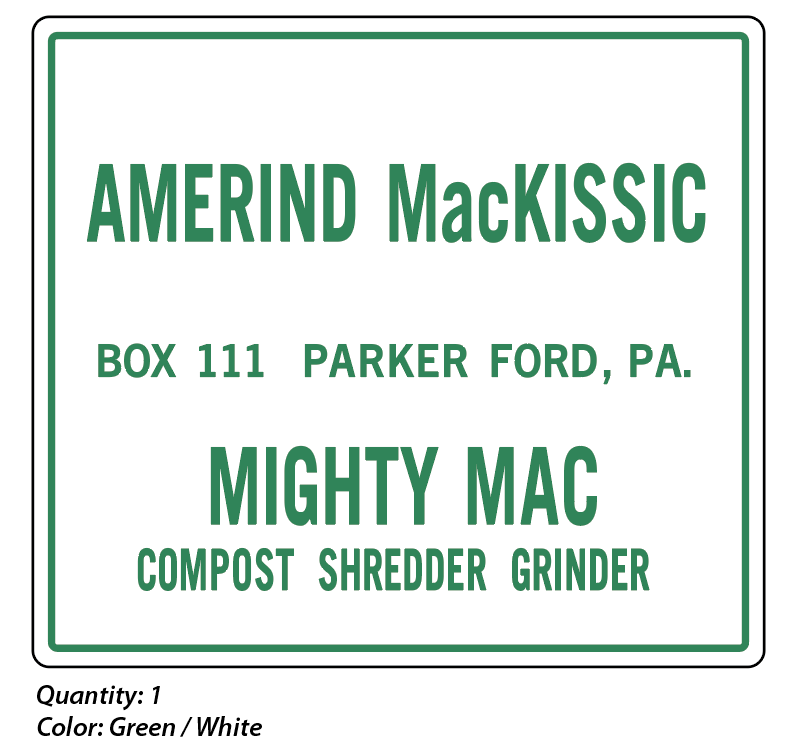 Mac Shredder Grinder Decal
