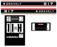 Gravely 817 Decal Kit