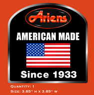 Ariens Since 1933 American Made Decal