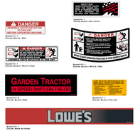 LOWES Garden Tractor 14 Speed Decals