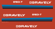 Gravely 8163-T Hood & Rear Decals