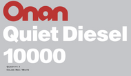 Onan 10000 Quiet Diesel Generator Decal