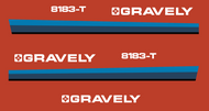 Gravely 8183-T Hood & Rear Decals