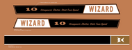 1968 Western Auto Wizard 10 Hp Hood Decals