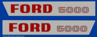 1965 - 68 Ford 5000 Hood Decals