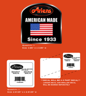 Ariens Serial Number and American Made Decal