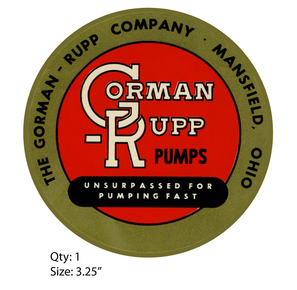 Gorman - Rump Pump Decal