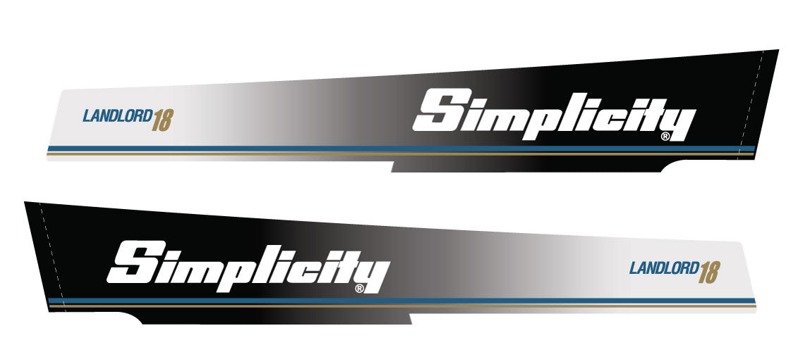 Simplicity Landlord 18 Hood Decals – Vintage Reproductions