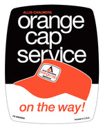 Allis Chalmers Orange Cap Service Decal