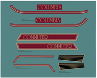 1978 Columbia Moped Bike Decals