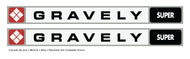 Gravely Super Hood Decals