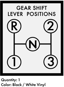 Economy Power King Gear Shift Lever Decal – Vintage Reproductions