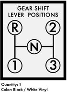 Economy Power King Gear Shift Lever Decal