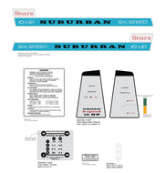 SEARS 1966 Suburban 10HP Decal kit