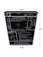 Allis Chalmers 900 Shifter 3 Speed Decal