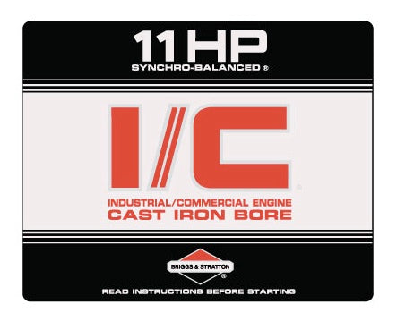 Briggs and Stratton 11HP engine decal