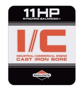 Briggs and Stratton 11HP Engine Vertical Decal