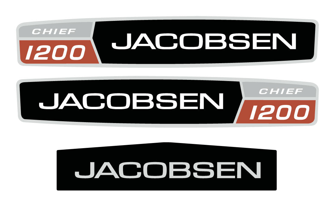 Jacobsen Chief 1200 Decals Vintage Reproductions