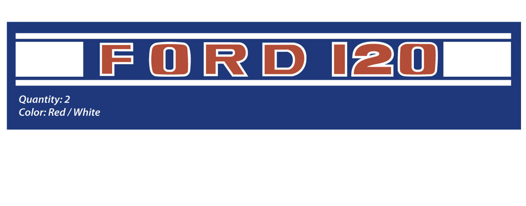 Ford 120 Hood Decals