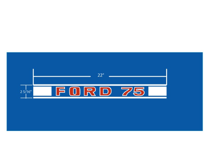 Ford LT75 hood Decal