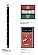 Bolens 1256 assorted decals