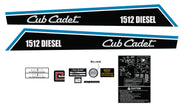 Cub Cadet 1512 Diesel Decal Kit