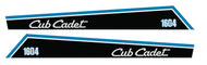 Cub Cadet 1604 Hood Decals