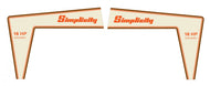 Simplicity 16HP Hydro Hood Decals