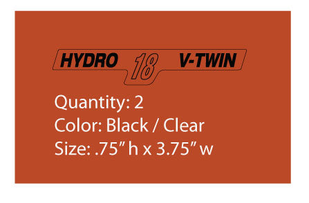 Simplicity Mid 80’s Sovereign Hydro 18 Side Hood decals – Vintage ...