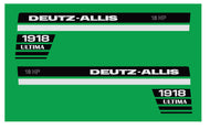 Deutz-Allis 1918 18hp Ultima Hood Decals
