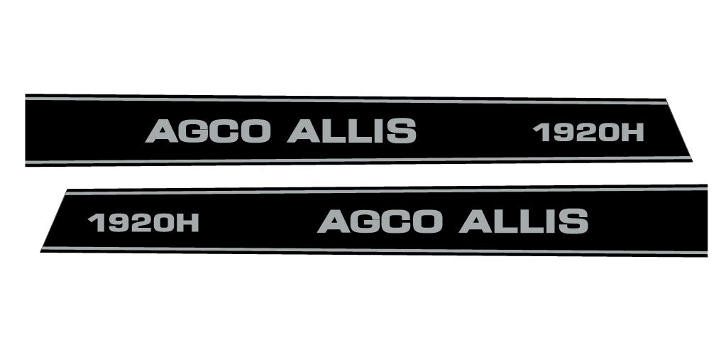 AGCO Allis 1920H Hood Decals