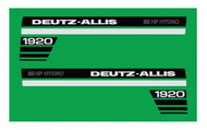 Deutz-Allis 1920 20 hp Hood Decal